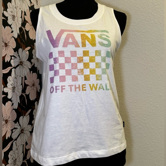 VANS Lock Logo Box Tank Size XS - Picture 3 of 8